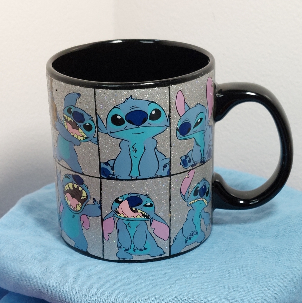 Disney Lilo & Stitch Coffee Mug Glitter Large 20 oz.